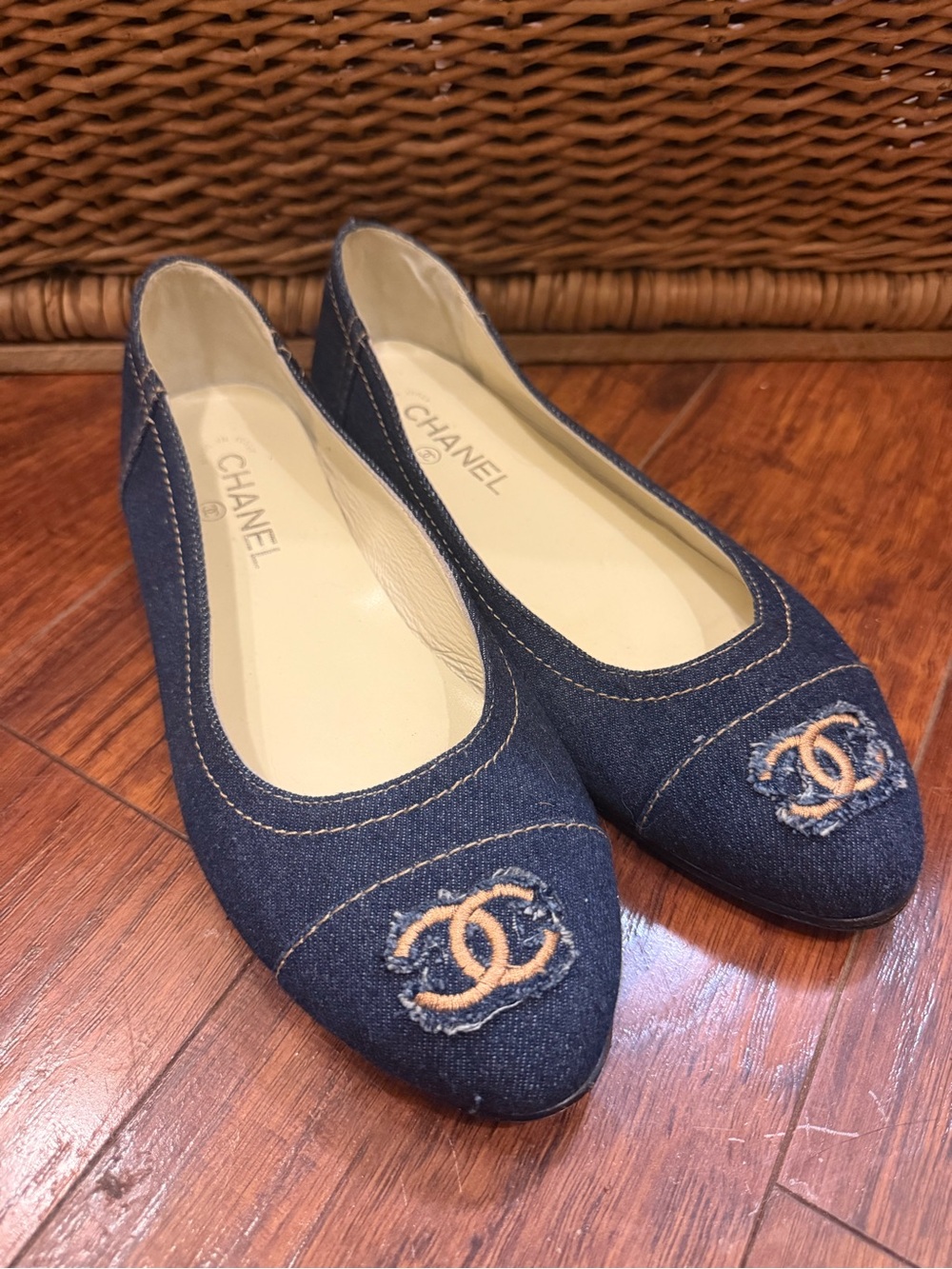 Chanel Denim Ballet Flat - 41C - Picture 2 of 7